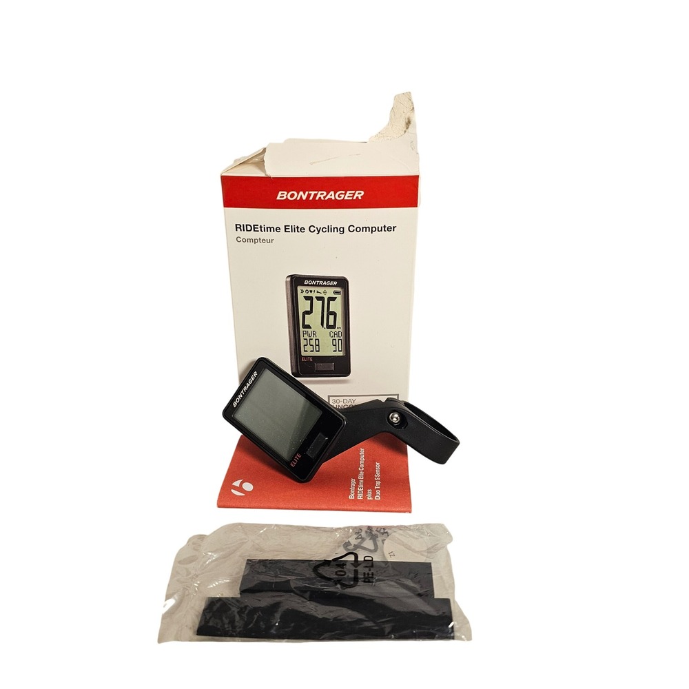 Bontrager RIDEtime Elite Cycling Computer Black ANT+ Wireless Bike Speedometer